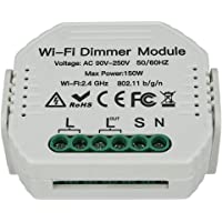 LEDLUX SH105 LED Triac Dimmer corte de fase con botón normalmente abierto 220 V 150 W Módulo WiFi Smart con memoria y…